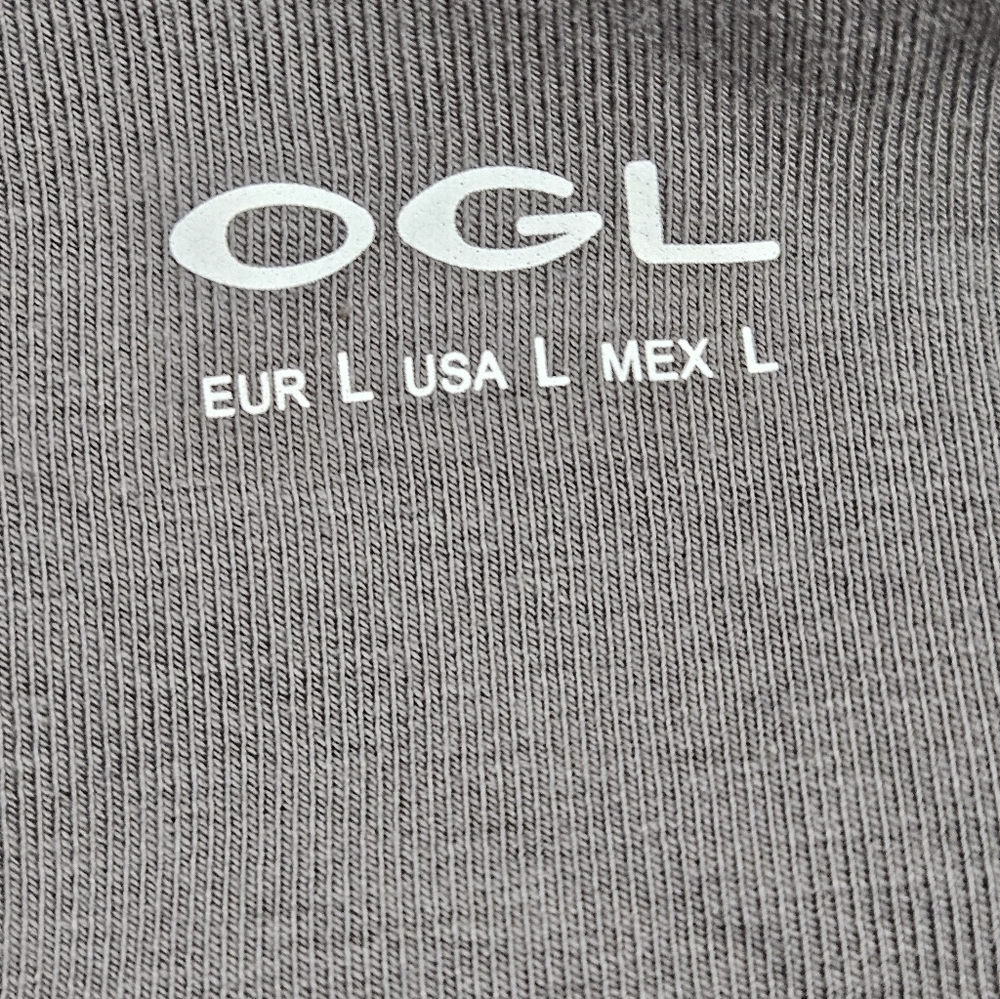 OGL Charcoal Long Sleeve Top with Built-in Bra - Picture 6 of 10